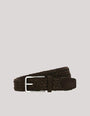 Canali Belt 510 Brown / 34 Braided Suede Belt