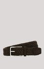 Canali Belt 510 Brown / 34 Braided Suede Belt
