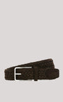 Canali Belt 510 Brown / 34 Braided Suede Belt
