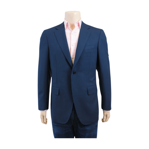Canali Sport Coats Classic Fit Water Resistant Navy Wool Blazer