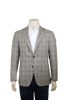 Canali Sport Coats Taupe & Brown Windowpane Sport Coat