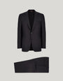 Canali Suits Black / 48 / Regular Canali Suit in Black Wool