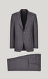 Canali Suits Sky Grey / 48 / Regular Charcoal Grey Pure Wool Suit
