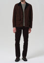 Citizens Of Humanity 5-Pockets DK ESPRESSO (DK GREEN) / 31 Gage Slim Straight Stretch Corduroy