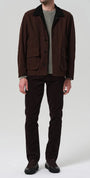 Citizens Of Humanity 5-Pockets DK ESPRESSO (DK GREEN) / 31 Gage Slim Straight Stretch Corduroy