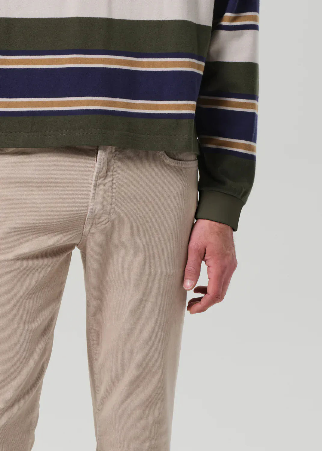 Citizens Of Humanity 5-Pockets Gage Slim Straight Stretch Corduroy in Wheat