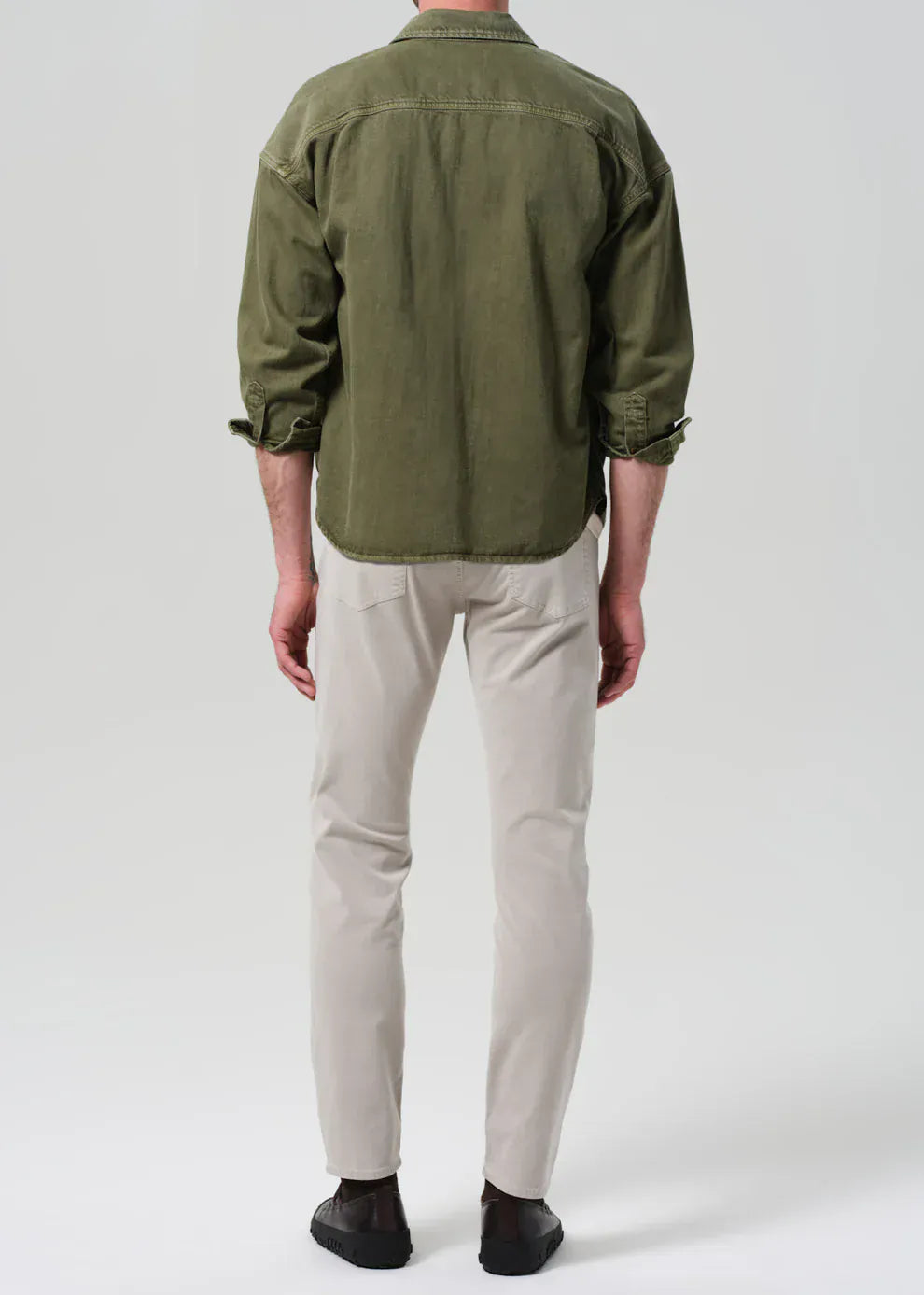 Citizens of Humanity 5-Pockets London Tapered Slim Brushed Sateen in Caraway