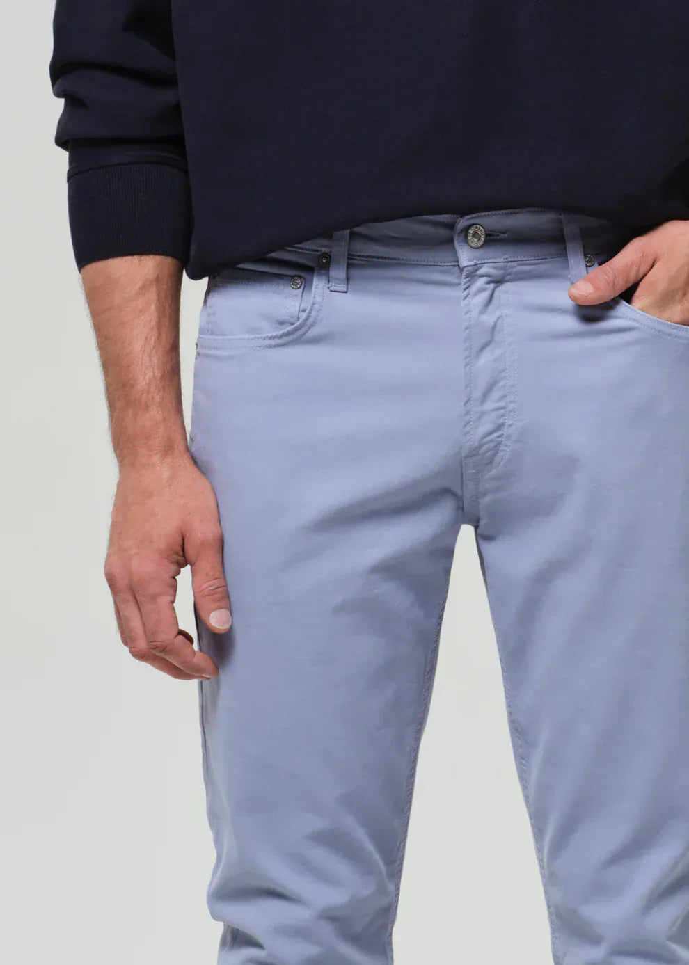 Citizens Of Humanity Denim Gage Slim Straight Cashmere Touch Sateen in Glacier