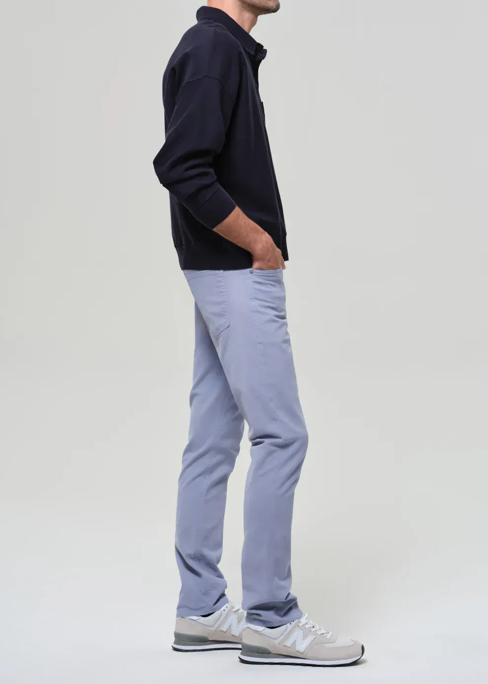Citizens Of Humanity Denim Gage Slim Straight Cashmere Touch Sateen in Glacier