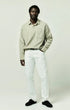 Citizens Of Humanity Denim Gage Slim Straight Cashmere Touch Sateen in Soft White