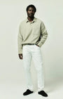 Citizens Of Humanity Denim Gage Slim Straight Cashmere Touch Sateen in Soft White