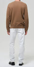 Citizens Of Humanity Denim Gage Slim Straight Cashmere Touch Sateen in Soft White