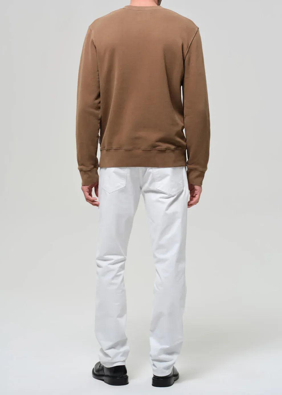 Citizens Of Humanity Denim Gage Slim Straight Cashmere Touch Sateen in Soft White