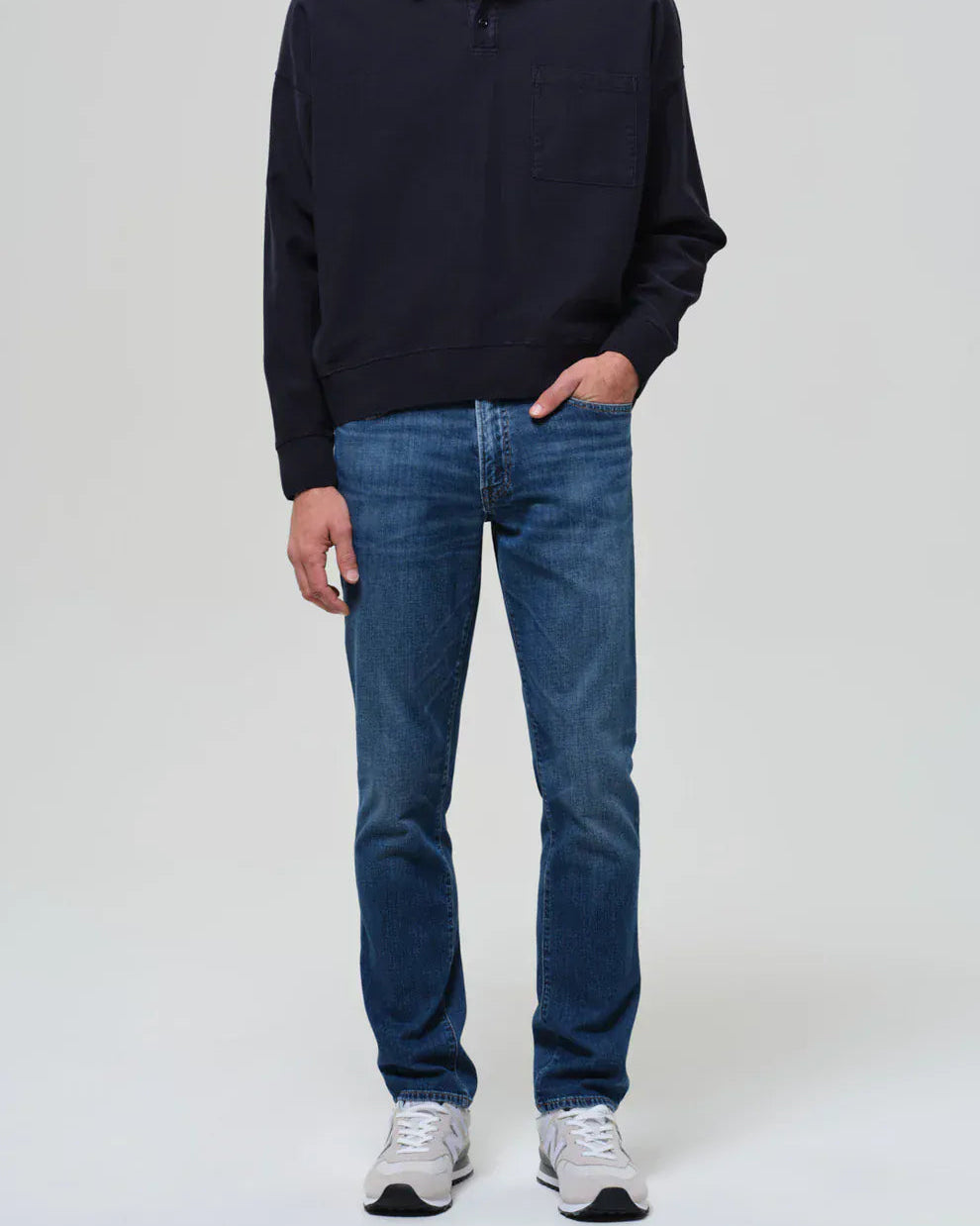 Citizens Of Humanity Denim Gage Slim Straight Tropical Denim in Milestone