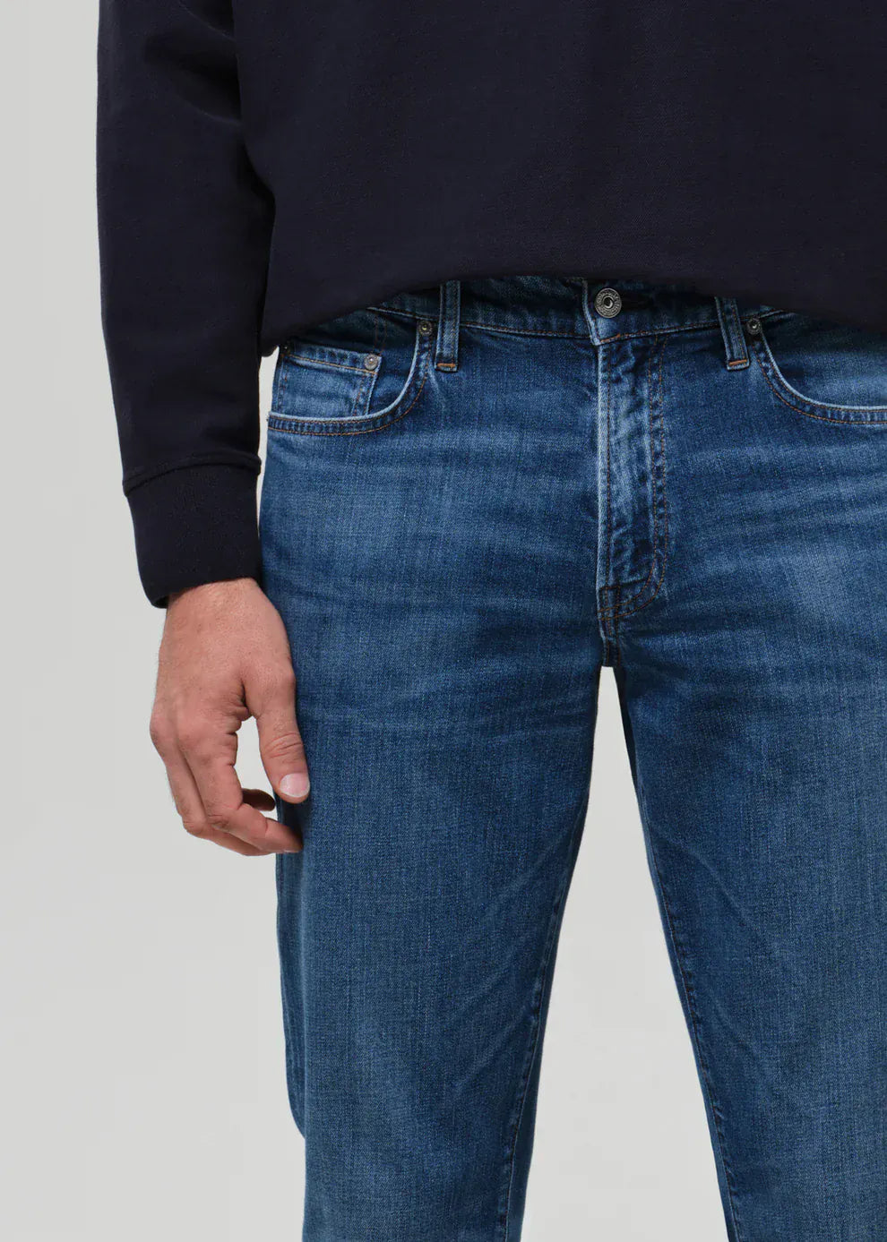 Citizens Of Humanity Denim Gage Slim Straight Tropical Denim in Milestone