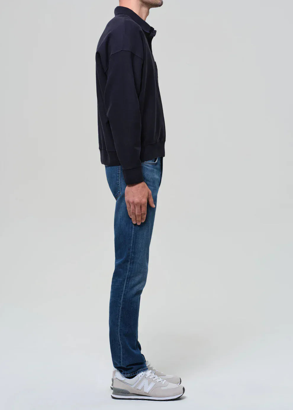 Citizens Of Humanity Denim Gage Slim Straight Tropical Denim in Milestone