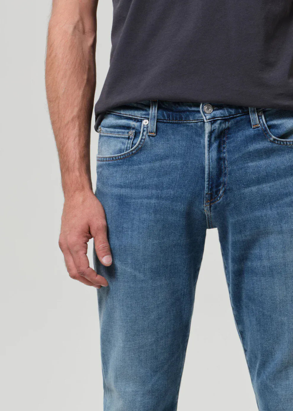 Citizens Of Humanity Denim London Tapered Slim Cashmere Denim in Anders