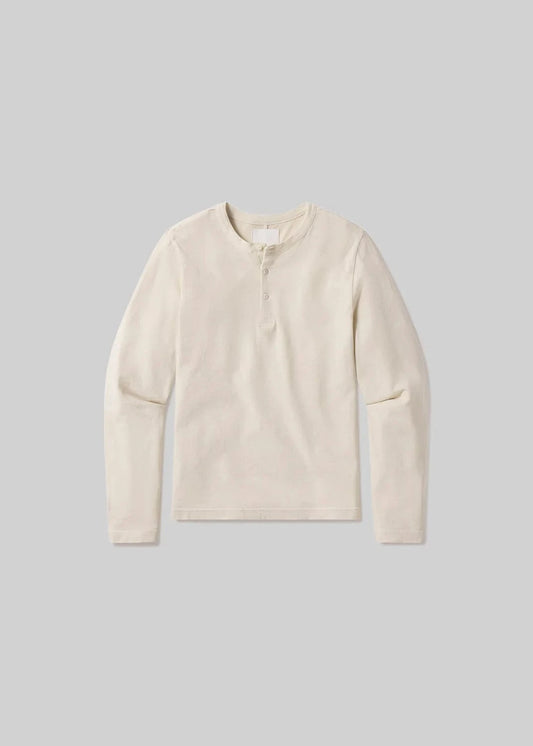 Citizens Of Humanity ECRU / M Three Button Henley
