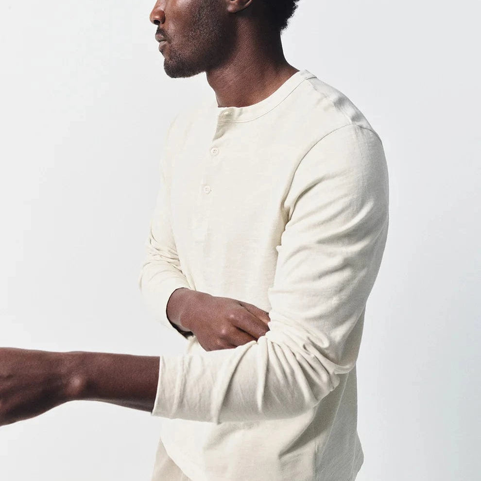 Citizens Of Humanity T-Shirts ECRU / M Three Button Henley