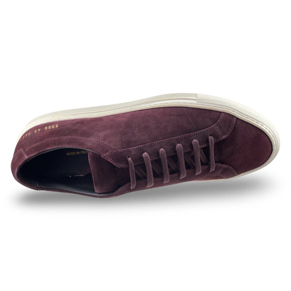 Common Projects Shoes Achilles Waxed Suede Sneaker