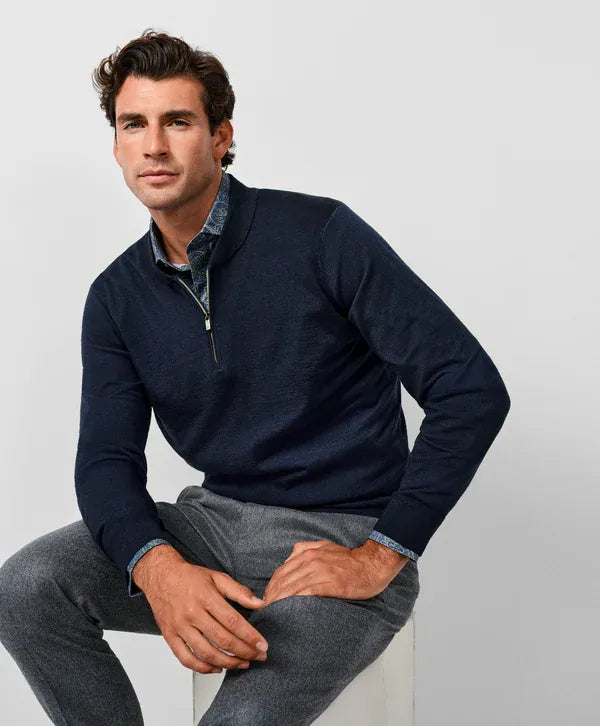 David Donahue 1/4 Zip The Skipper Quarter Zip