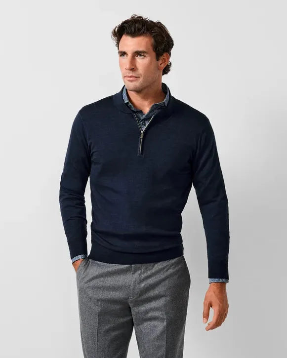 David Donahue 1/4 Zip The Skipper Quarter Zip