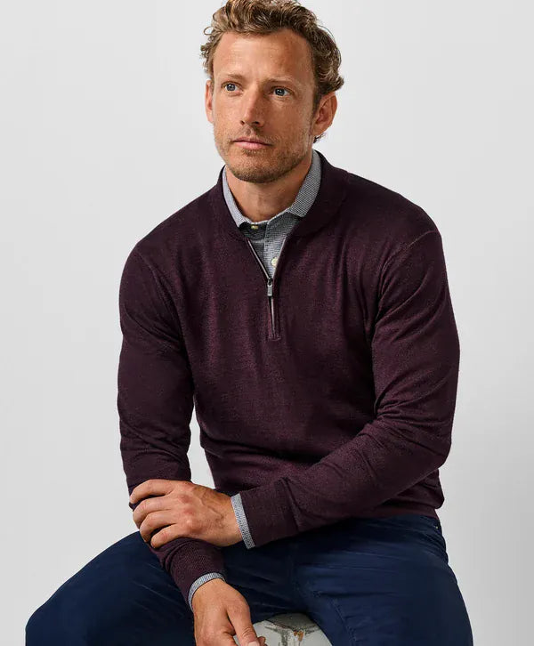 David Donahue 1/4 Zip The Skipper Quarter Zip