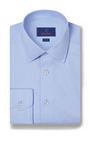 David Donahue Dress Shirts Super Fine Twill Dress Shirt in Sky