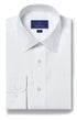 David Donahue Dress Shirts Trim Super Fine Twill Dress Shirt