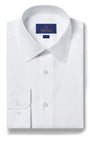 David Donahue Dress Shirts Trim Super Fine Twill Dress Shirt