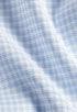 David Donahue Dress Shirts White & Blue Twill Check Stretch Dress Shirt