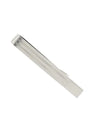 David Donahue Formal Accessories Multi Stripe Solid Tipped Silver Tie Bar