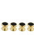 David Donahue Formal Accessories Onyx & Brass Shirt Studs - Gold