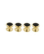 David Donahue Formal Accessories Onyx & Brass Shirt Studs - Gold