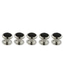 David Donahue Formal Accessories Onyx & Brass Studs - Black & Silver