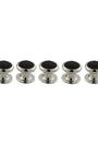David Donahue Formal Accessories Onyx & Brass Studs - Black & Silver