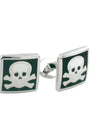 David Donahue Formal Accessories Skull & Crossbone Sterling Cufflinks