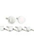 David Donahue Formal Accessories Sterling Silver Mother of Pearl Stud Set