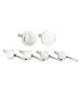 David Donahue Formal Accessories Sterling Silver Mother of Pearl Stud Set
