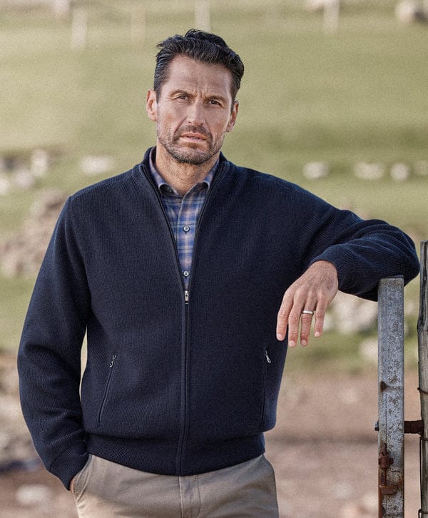 David Donahue Jackets The Aviator Sweater Jacket
