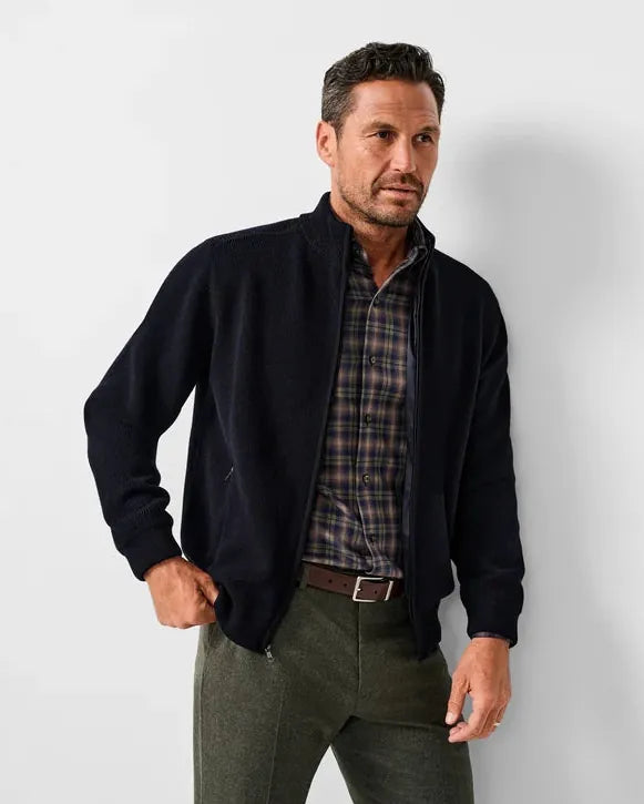 David Donahue Jackets The Aviator Sweater Jacket