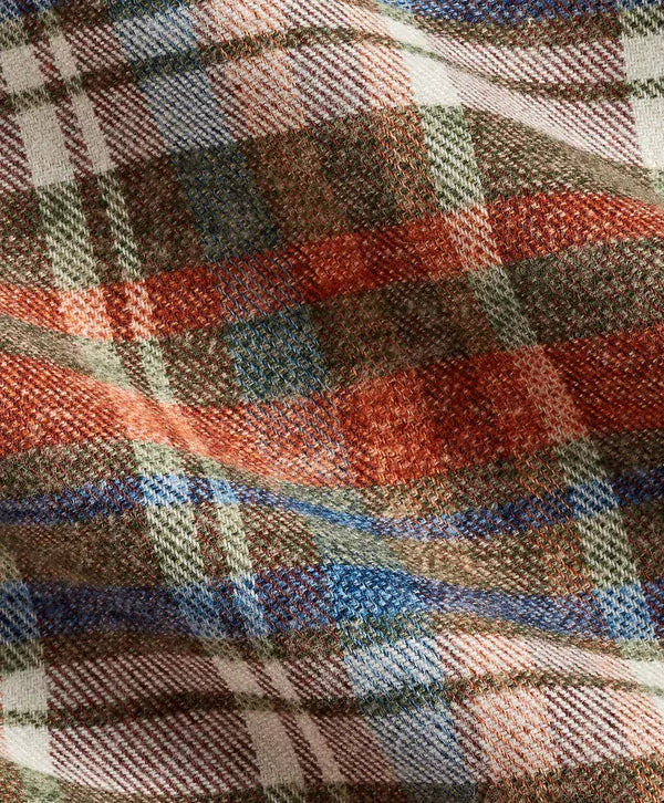 David Donahue Sport Shirts Brushed Plaid Sport Shirt