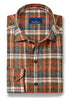 David Donahue Sport Shirts Brushed Plaid Sport Shirt