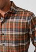 David Donahue Sport Shirts Brushed Plaid Sport Shirt