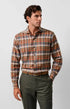 David Donahue Sport Shirts Brushed Plaid Sport Shirt
