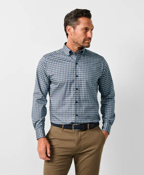 David Donahue Sport Shirts Check Sport Shirt