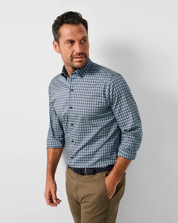 David Donahue Sport Shirts Check Sport Shirt