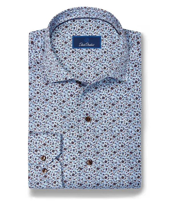 David Donahue Sport Shirts Floral Sport Shirt