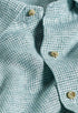 David Donahue Sport Shirts Green Linen Check Sport Shirt