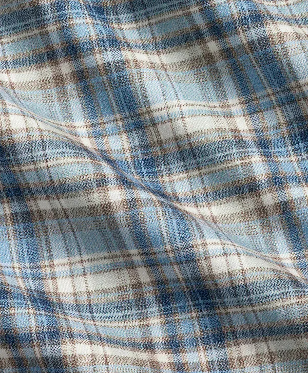 David Donahue Sport Shirts Plaid Knit Sport Shirt